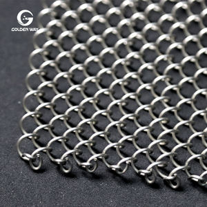 ผ้าม่านตาข่ายโลหะแบบยืดหยุ่นสำหรับงานตกแต่งแบบทอลวดทองเหลืองสำหรับใช้ตกแต่งหน้าจอบริการตัดตามแบบ - Product Image 3