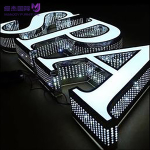 Phổ biến nhất móng tay Salon chiếu sáng thư tường 3D kênh thư Đăng ngoài trời sáng dẫn đăng ký điện tử - Product Image 4