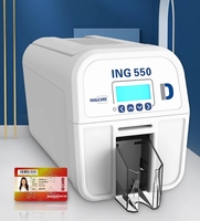 Impresora de Tarjetas de Identificación de PVC de Alta Velocidad Magicard ING550, Impresora Térmica de Doble Cara de 300 DPI para la Elaboración de Tarjetas de Membresía para Empresas y Oficinas