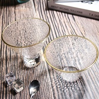 Verres à vin en porcelaine fine, motif marteau de cristal multicolore, 201-300 ml, style moderne et épuré, pour fêtes, lot de 6 à 10