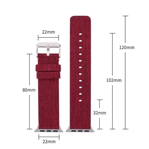 สายนาฬิกาข้อมือสำหรับ <span class=keywords><strong>Apple</strong></span> iWatch 9 8 7 6 5สายเปลี่ยนสายนาฬิกาทำจากผ้าใบทำจากไนลอนขนาด40มม. 44มม. 49มม. - Product Image 6