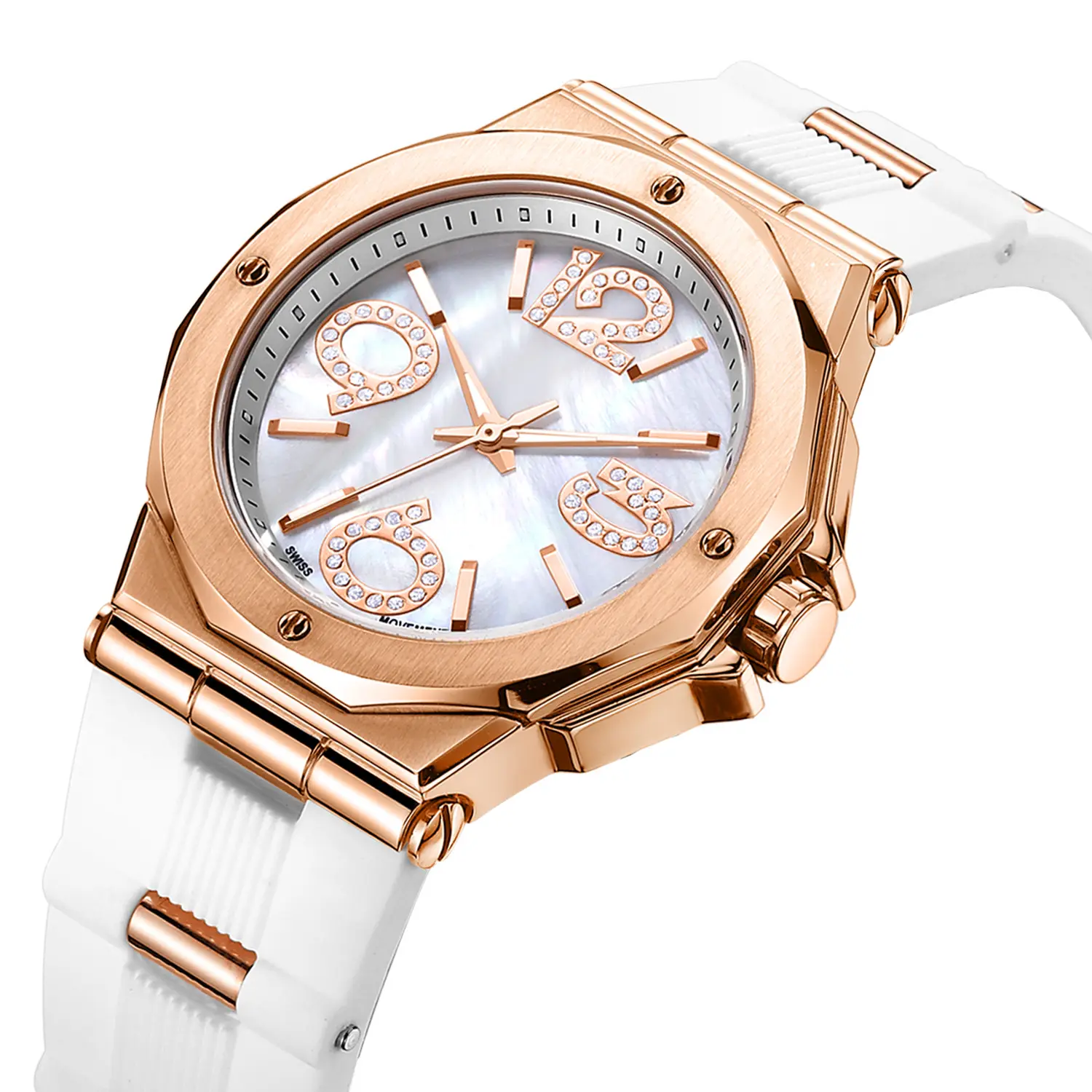 Relógio de pulso de quartzo esportivo, para mulheres, de alta qualidade, marca de luxo, moda ouro rosa, relógio de pulso
