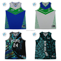 FQ Jersey olahraga basket Paua Shell kustom rompi Singlet latihan NZ Maori tato suku cetak Atasan basket sublimasi