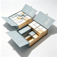 Boîte mystère de Noël de luxe au design personnalisé, calendrier de l'avent vide pour l'emballage de produits cosmétiques, maquillage, beauté, boîte cadeau de Noël