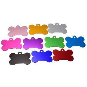 Venta al por mayor etiqueta de identificación de mascotas grabar el logotipo de aleación de aluminio de <span class=keywords><strong>hueso</strong></span> de perro de etiqueta - Product Image 4
