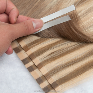 Extensiones de Cabello Humano Natural al por Mayor de Fábrica, Cinta Adhesiva Invisible de PU, Cabello Remy Natural Ruso Largo - Product Image 1