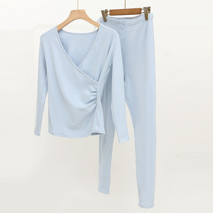 Venta al por Mayor/OEM de Fábrica: Conjunto de Ropa Interior Térmica para Mujeres Embarazadas, Ropa de Maternidad de Calidad para Posparto y <span class=keywords><strong>Lactancia</strong></span>, Pijamas de <span class=keywords><strong>Lactancia</strong></span> - Product Image 5