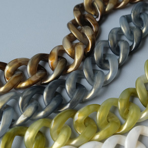 Thời Trang Acrylic Chuỗi Túi Dây Đeo Thay Thế Thắt Lưng Vai Dây Đeo Nhựa Tay Cầm Dài Vàng Khóa Phụ Kiện Bộ Phận Điều Chỉnh - Product Image 3