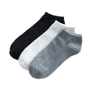 Summer Comfortable Breathable <strong>Polyester</strong> Plain Ankle <strong>Socks</strong> for Men Women - Product Image 2