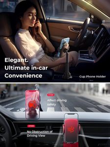 <span class=keywords><strong>Support</strong></span> de téléphone pour porte-gobelet de voiture LISEN avec anti-vibration, bras long réglable à 360° pour camion, SUV, voiturette de golf, iPhone 17, <span class=keywords><strong>Samsung</strong></span> S25 - Product Image 2