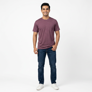 T-shirt uni en coton 100% avec impression de logo personnalisé, t-shirts à épaules tombantes, t-shirt unisexe à manches courtes pas cher - Product Image 1