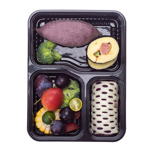 Contenedor de comida desechable rectangular de plástico PP <span class=keywords><strong>para</strong></span> comida de supermercado con tapa gruesa <span class=keywords><strong>para</strong></span> microondas y refrigerado - Product Image 5