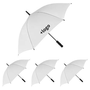 Parapluies personnalisés en polyester blanc pour la sublimation - Product Image 4