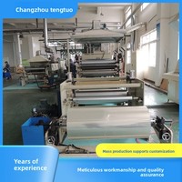 Laminateur à sec double station Tengtuo Machinery TT-SFH2000 avec enrouleur inversé, excellente adaptabilité, pour usage en menuiserie, fabriqué en Chine