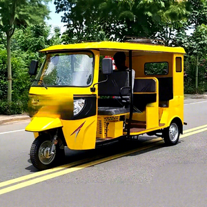 Motociclo a Tre Ruote a Carburante con Carrozzeria Chiusa, Tuk Tuk Motorizzato per Passeggeri <200W <110cc - Product Image 1