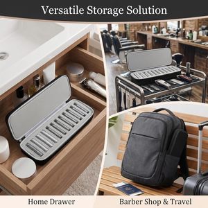 Estuche Organizador para Cuchillas de Clipper, para Cuchillas Desmontables Wahl/Andis/<span class=keywords><strong>Oster</strong></span> A5, Capacidad para 12 Cuchillas para Barberos y Peluqueros de Mascotas - Product Image 6