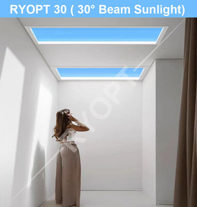 50W Tuya Smart Home LED ciel soleil <span class=keywords><strong>plafond</strong></span> 14x115cm panneau artificiel virtuel lucarne bleue naturelle lumières du ciel - Product Image 4