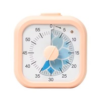 60-Minuten Visueller Timer für Selbstdisziplin, Geräuschloser Betrieb, Küchen-Kochtimer, Quadratisches / Rundes Design, Visualisierung