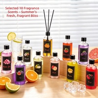Diffuseur de parfum aux fruits 100 ml, flacon en verre transparent, sans BPA, sans alcool, écologique, arôme longue durée, pour la maison