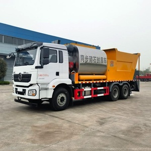 ขายตรงจากโรงงาน รถบรรทุก Shacman 6x4 ขนาด 6000 ลิตร สำหรับแอสฟัลต์ และ 8000 ลิตร สำหรับหิน รถเกลี่ยชิปซีลแบบซิงโครนัสสำหรับงานเกลี่ยกรวด - Product Image 3