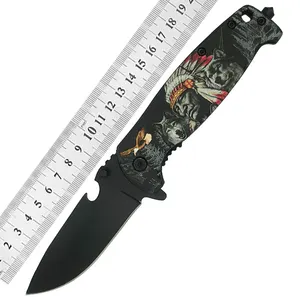 Custom Selling Multi-functional 3D Survival Camping Hunting Gear Tactical Pocket Knife Outdoor