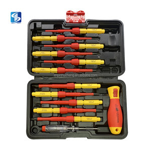 13Pcs VDE Đầu Cách Điện Thợ Điện Công Cụ Thiết Lập Chrome Vanadium Thép Cách Điện Tuốc Nơ Vít Nhựa Xử Lý OEM Tùy Chỉnh - Product Image 2