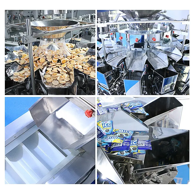 Rotary Premade Bag Packaging Graules Dried Fruits Popcorn Corn Flakes Potato Chips Doypack Stand Up Zipper Pouch Packing Machine