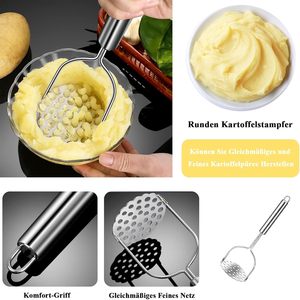 เครื่องบดมันฝรั่งสแตนเลสแบบมือถือ ขายดี สำหรับใช้ในครัวเรือน - Product Image 3
