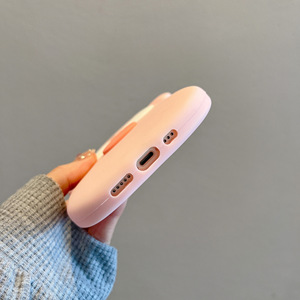 Nữ tính màu hồng chiều nerdy lợn trường hợp điện thoại dễ thương động vật mềm <span class=keywords><strong>Silicone</strong></span> điện thoại di động Trường hợp trong kho - Product Image 5