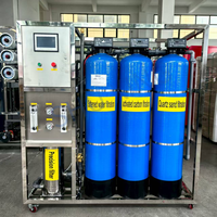 Système de traitement d'eau potable 1000 LPH 2000 LPH avec filtre à sable, filtre à charbon, adoucisseur, prétraitement et membrane RO 4040