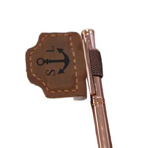 Marcador magnético de cuero con logotipo personalizado, clip para bolígrafo, lector de lectura, grabado láser disponible. Clip para regalo/billetera. - Product Image 5