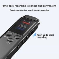 Enregistreur vocal professionnel HD avec réduction de bruit, clarté à une touche, enregistrement ultra-longue durée, fonctionnement activé par la voix, musique professionnelle, USB