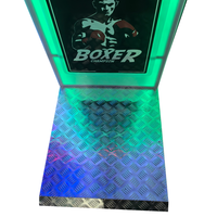 Machine de boxe lumineuse en acier inoxydable Superfun - Testez votre vitesse et vos réflexes - Garantie 1 an - Anglais