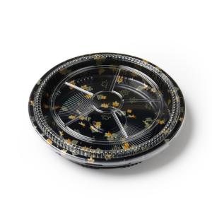 Conteneur alimentaire jetable, assiette ronde en plastique pour sushi, boîte à gâteau avec couvercle transparent pour le service et le stockage - Product Image 1