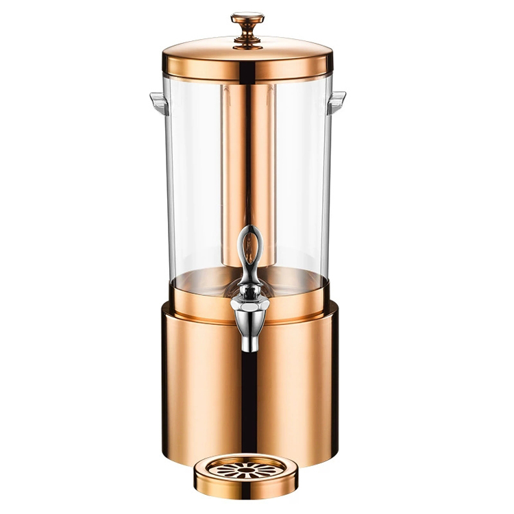 Distributeur de boisson pliable en plastique avec robinet et support - Seau à jus de 5,5 l avec poignée - Distributeur de boissons pour pique-nique