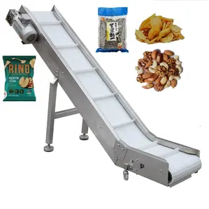 Mini küçük minyatür eğim tırmanma yükleme zinciri PU PVC modüler bant konveyör gıda paketleme makinesi için konveyör çıkarmak