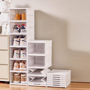 6 Layer Specifications China Wholesale Packaging Custom Organizer Sneaker Bins Shoe Plastic Acrylic Storage Box