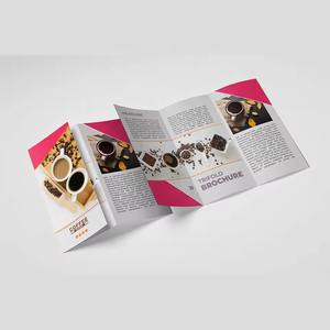 Selebaran Promosi A4 A6 500 Lembar 157g Harga Sederhana Lipat Brosur Propaganda Buku Panduan Instruksi - Product Image 2