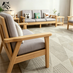 Suministro directo de fábrica, el más barato, personalizable, en stock, dropshipping, sofá de hotel, nuevo diseño, muebles de sala de estar, sofá de madera para sala de estar - Product Image 3