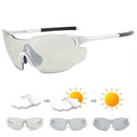 Lunettes de cyclisme photochromiques Bettega pour une utilisation de jour et de nuit Lunettes de vélo en plein air Protection UV Lunettes unisexes à changement de couleur