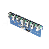 HYTEPRO Micro Hub USB 2.0 de 7 Puertos con Alimentación, OTG, Montaje PCBA H15