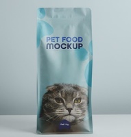 Sac d'emballage de nourriture pour chat personnalisé dans différentes formes et couleurs sac en plastique emballage de nourriture pour chat