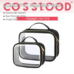 2023 Large Reusable Portable Transparent PVC Women's Zipper Makeup <b>Bags</b> <b>Clear</b> Cosmetic Case <b>Travel</b> Organizer Storage for - Product Image 2