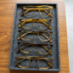 Montures optiques ovales sans monture en acétate unisexe, très vendues - Style classique moderne personnalisable, protection UV 400, verre écologique - Product Image 1