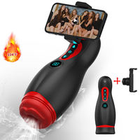 Männer-Masturbator mit Kabelloser Fernbedienung, Vibrations-Trainingsgerät mit Realistischem Gefühl, Wasserdicht, Leicht zu Reinigen, Hautfreundlich