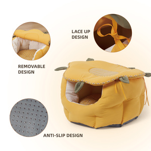 Petstar New Design Blumen förmiges Haustier bett Zwei in einer abnehmbaren Haustier matte Weiches Katzen bett - Product Image 5