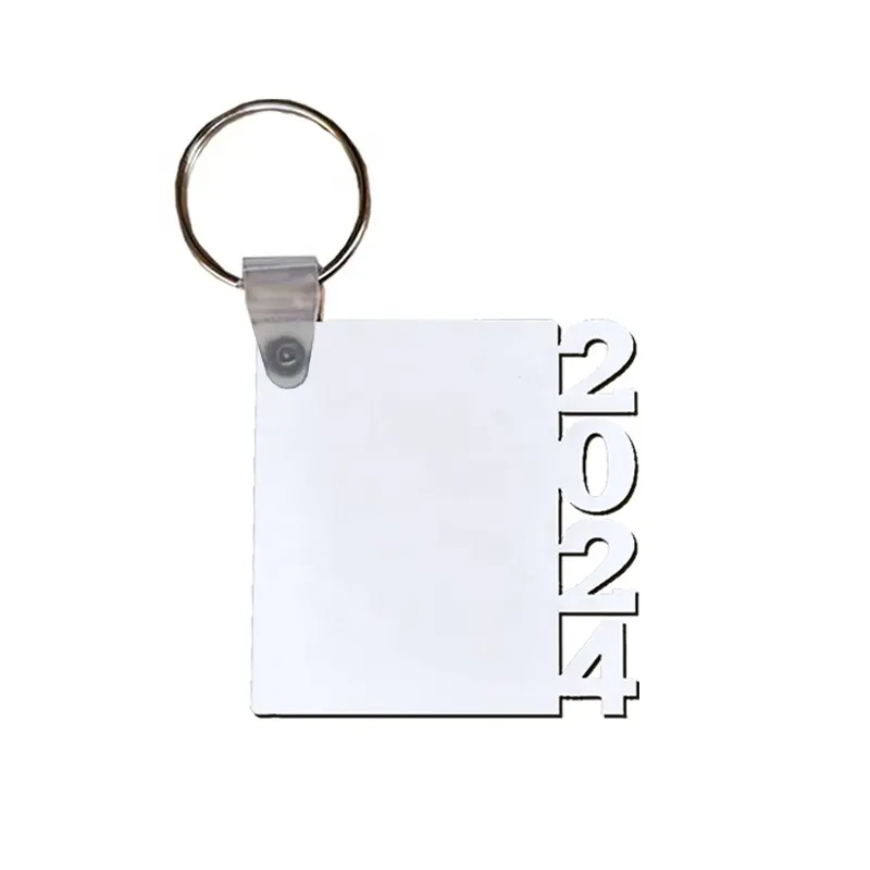 Tốt nghiệp bán buôn tự làm biểu tượng tùy chỉnh 2024 Móc Chìa Khóa thăng hoa trống MDF 2024 Keychain