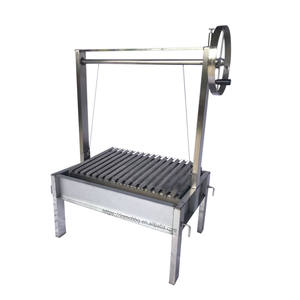 Parrilla Santa Marial con parrilla de barbacoa de acero inoxidable independiente Parrilla de barbacoa de carbón de barbacoa Argentina Parrillas al aire libre - Product Image 3