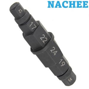 Outil pour axe hexagonal de roue <span class=keywords><strong>avant</strong></span> de <span class=keywords><strong>moto</strong></span>, adaptateur de douille pour axe hexagonal Allen, outil hexagonal Allen 6 en 1 pour axe de <span class=keywords><strong>moto</strong></span> - Product Image 1