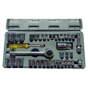 40 mảnh hộ gia đình đầy đủ bộ dụng cụ cầm tay sửa chữa Ổ cắm cờ lê hộp công cụ hộp công cụ kết hợp công cụ phần cứng ổ cắm lục giác 1 năm - Product Image 3